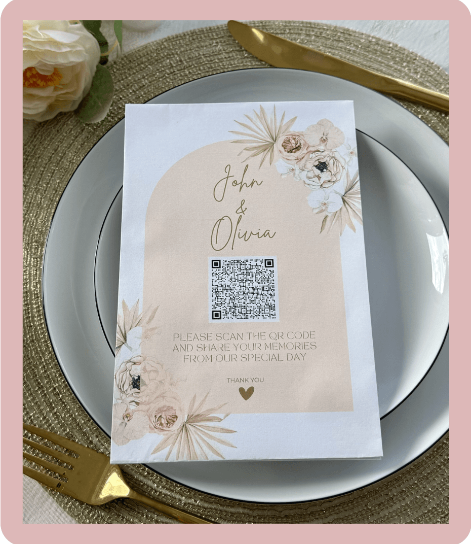 QR Code Wedding Album