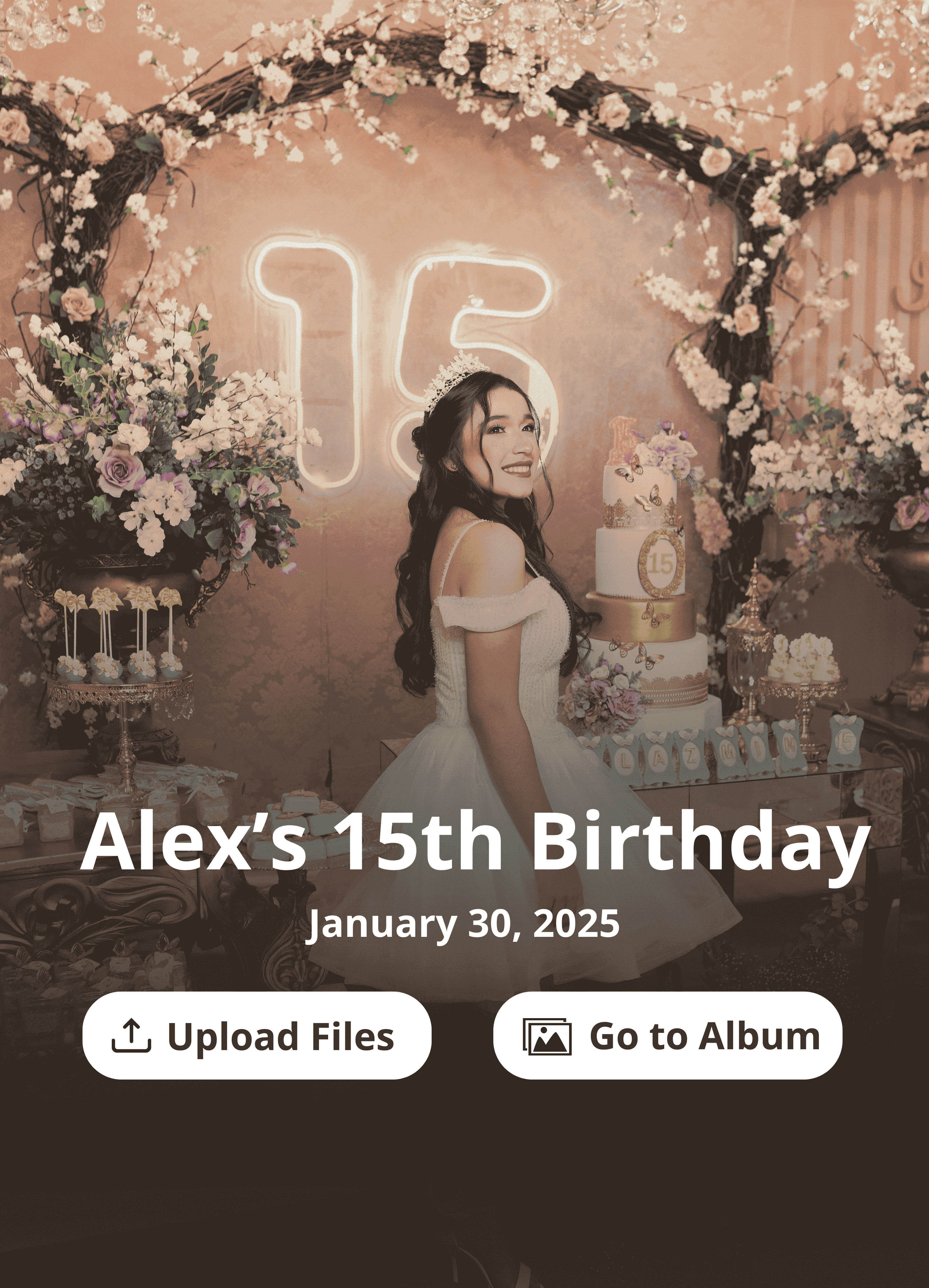 How to make a shared album for birthday